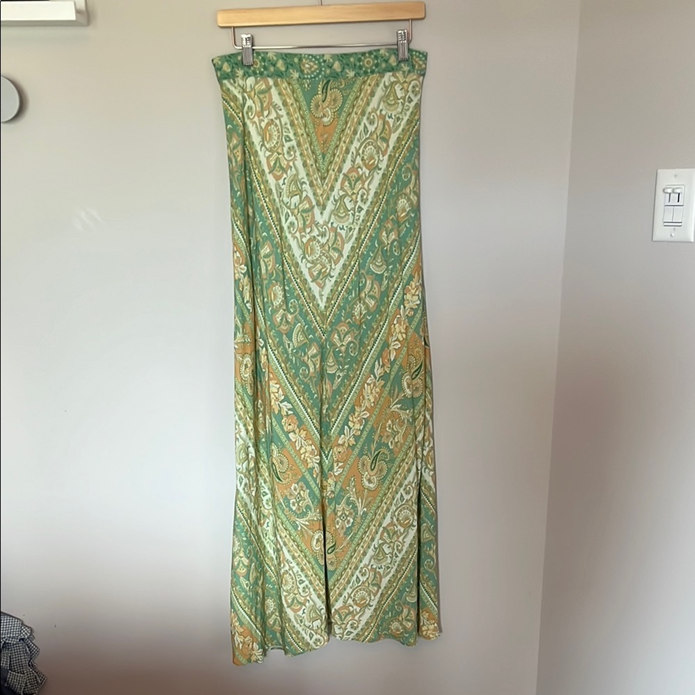 SPELL Madame Peacock Maxi Skirt